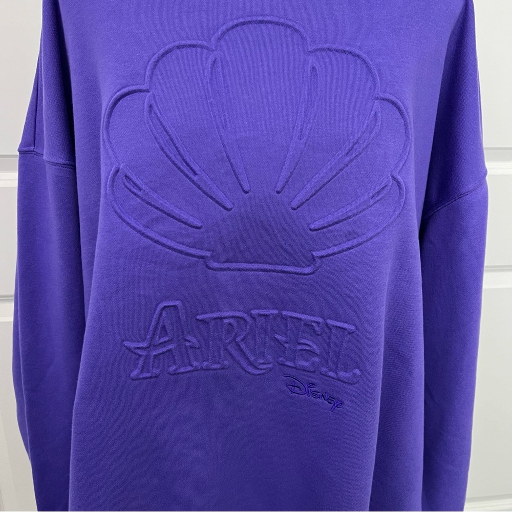 Disney Parks Ariel Purple Crewneck Sweatshirt - Size 2X - New Without Tags